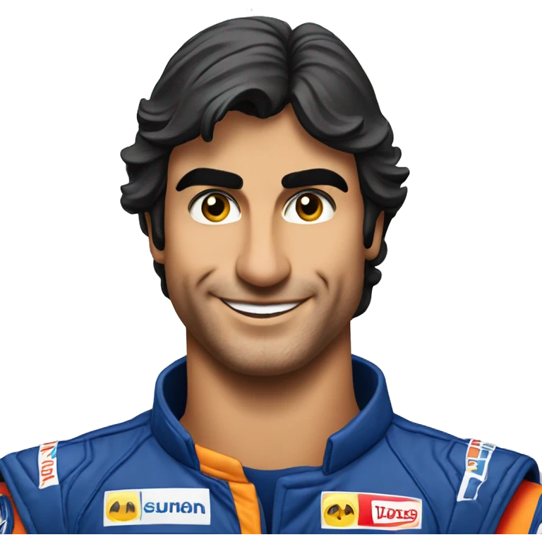 Carlos Sainz Doing a like  emoji