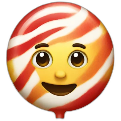 Lollipop with a white man emoji