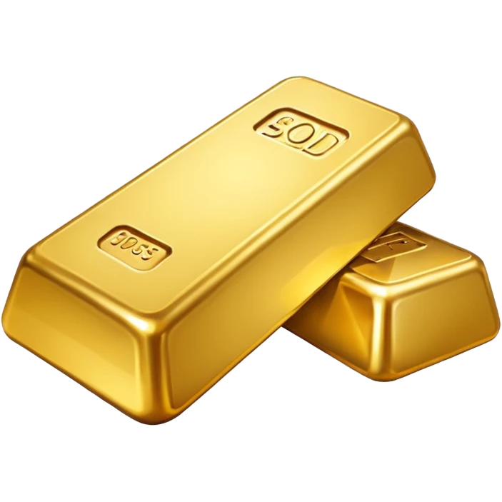 gold bar with no writing on it emoji