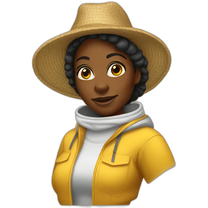 beekeeper black woman emoji