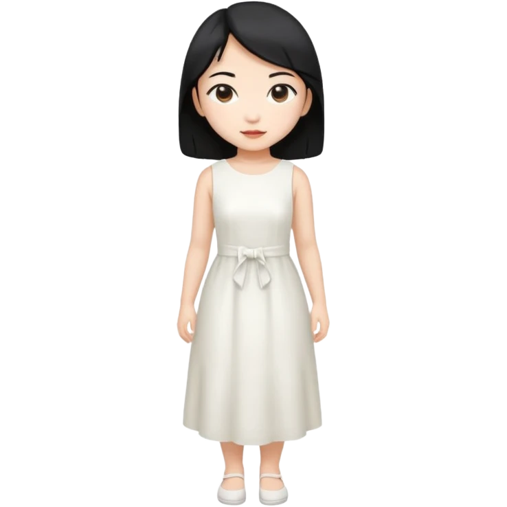 Naked Asian girl full body emoji