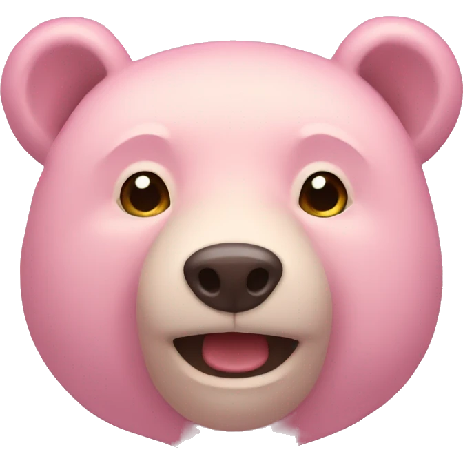 Light pink bear emoji