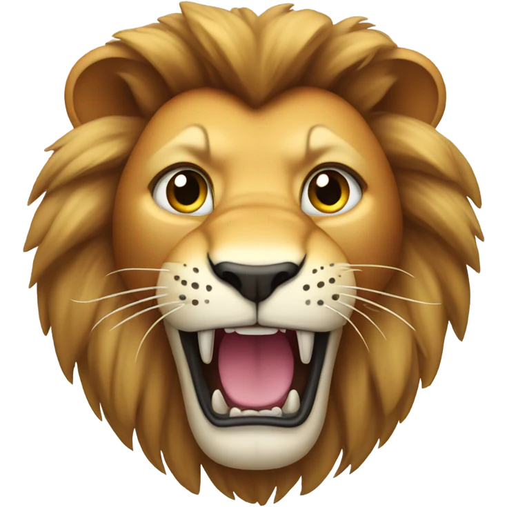 Lion with exclamation point emoji