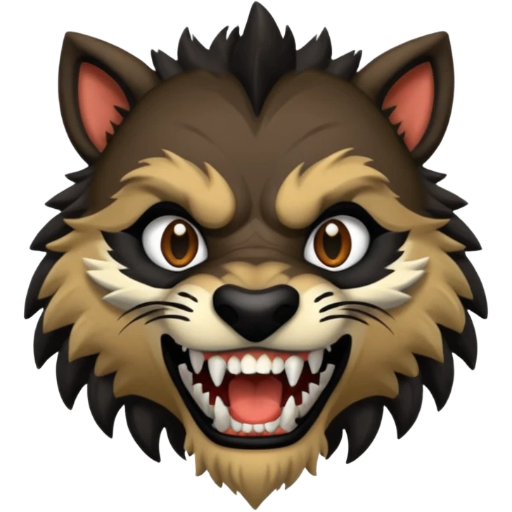 hyène gnoll noir emoji