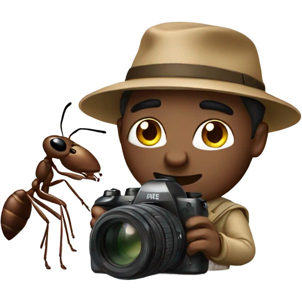 Ant photographer  emoji