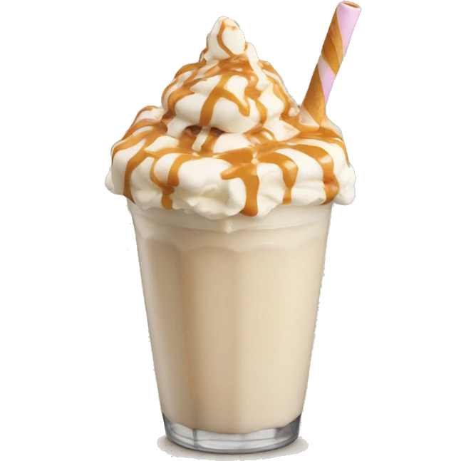 Caramel milkshake  emoji
