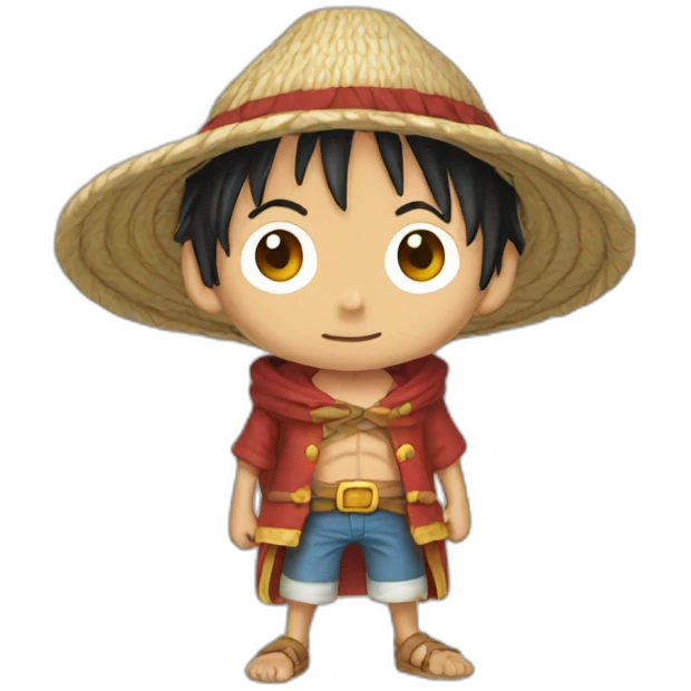Luffy wearing aran thob emoji