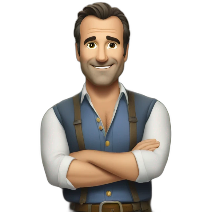Jean Dujardin en Robin des bois emoji
