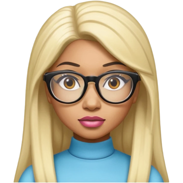 nicki minaj with glases emoji