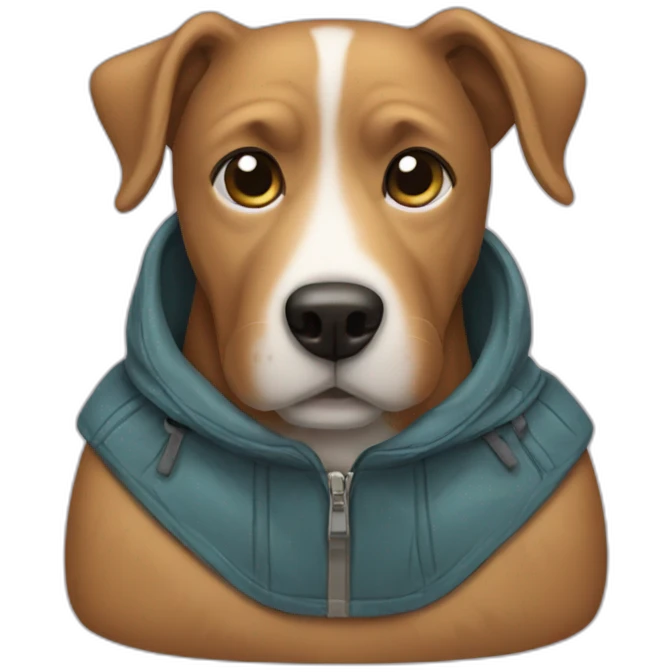 dog with jacket emoji