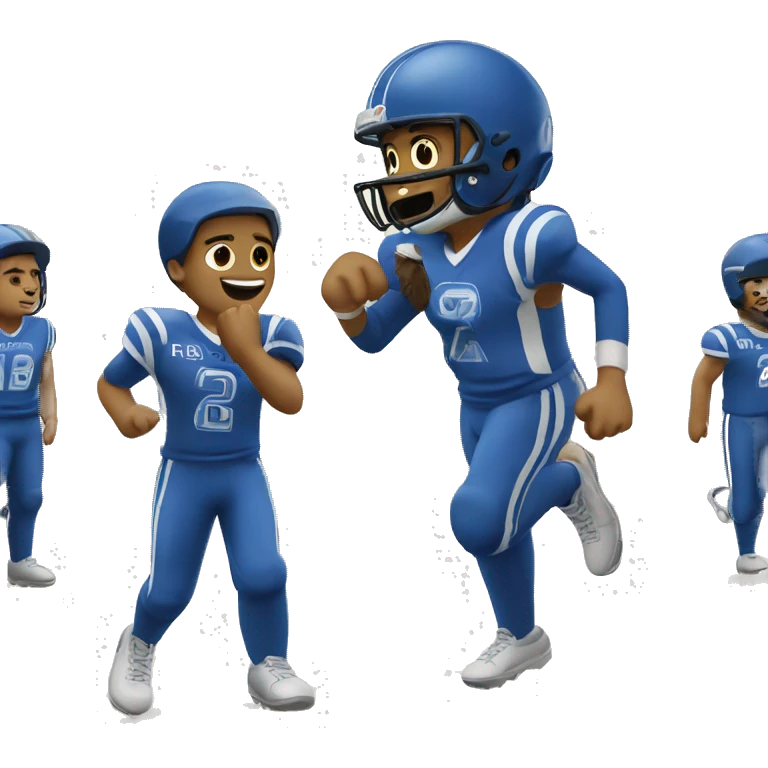 Let’s go blue emoji