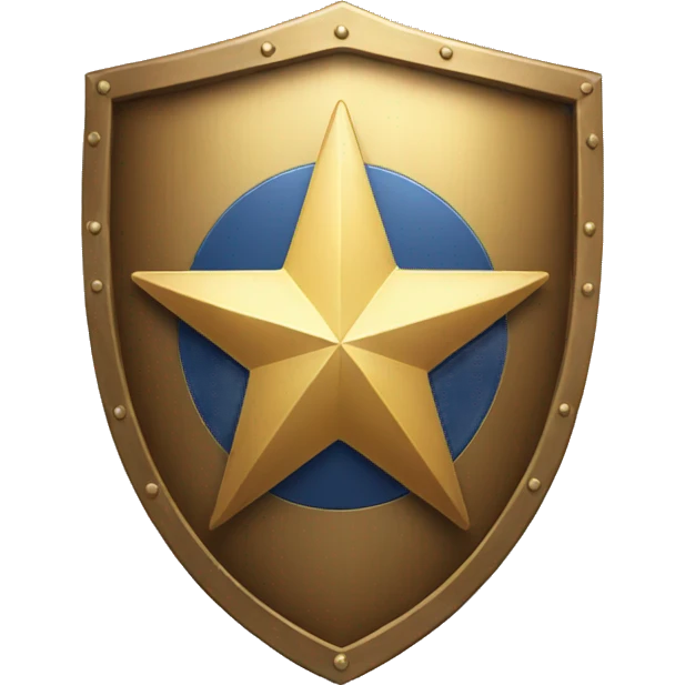 us star shield emoji