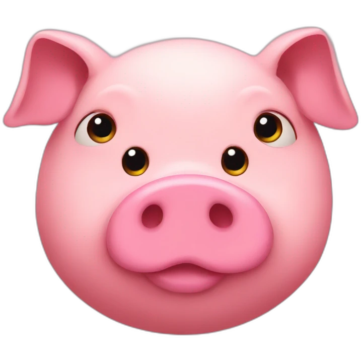 Fat pig pink called Josh emoji