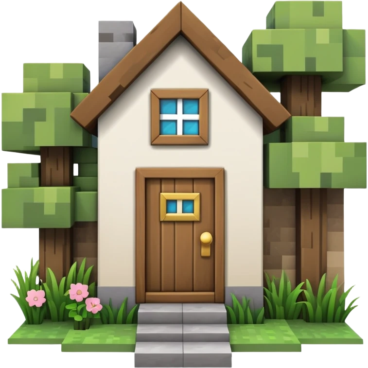 Minecraft house emoji