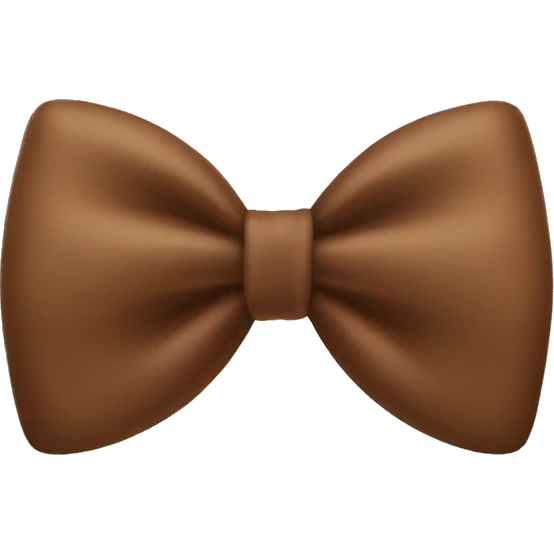brown bow  emoji