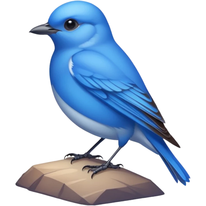 Mountain bluebird emoji
