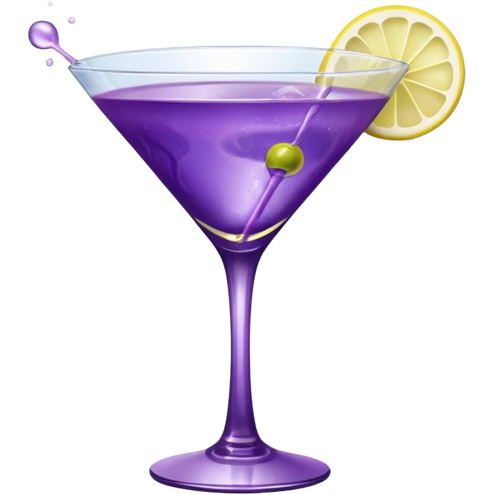 purple martini  emoji