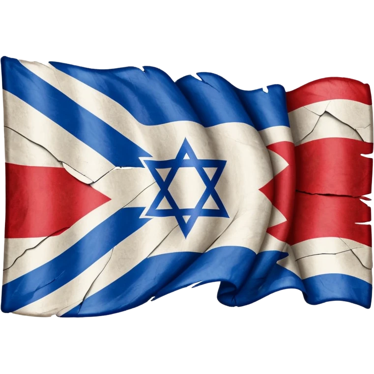 Crossed out Israel flag emoji