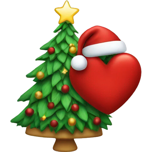christmas heart emoji
