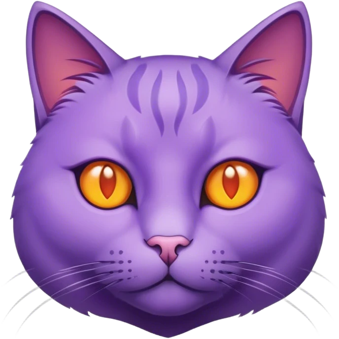 Purple cat emoji