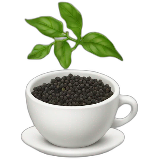black pepper in cup emoji
