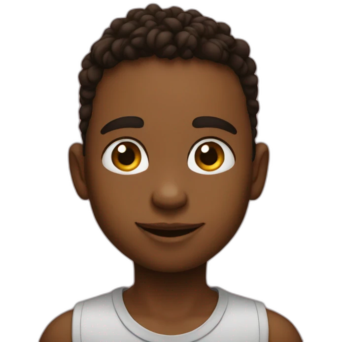 A small kid 😘 emoji