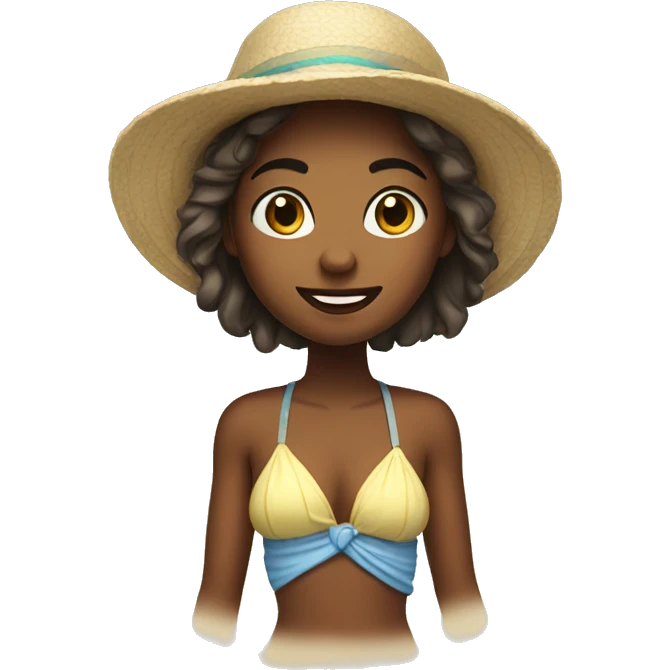 Beach girl  emoji