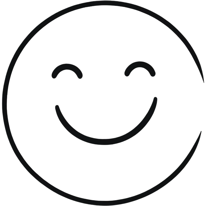 cute minimalist smiley face for girls  emoji