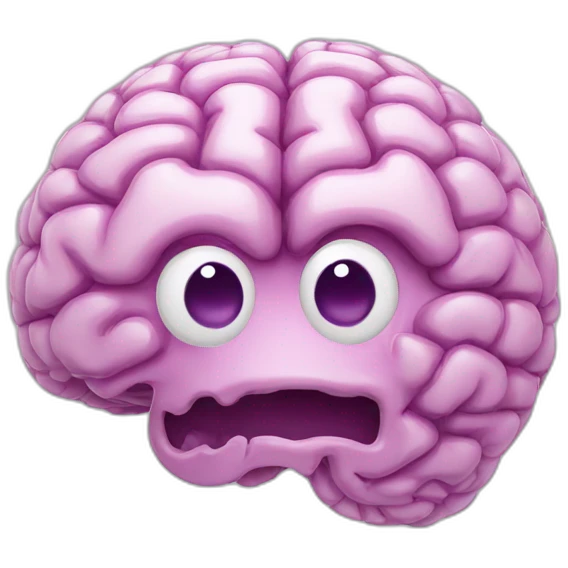 brain made of glass emoji
