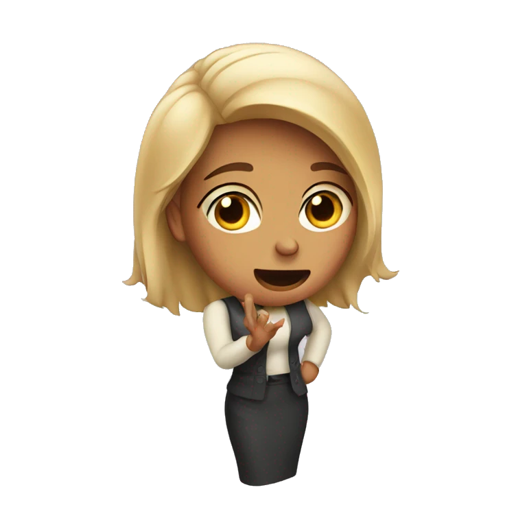 A woman rejecting something emoji