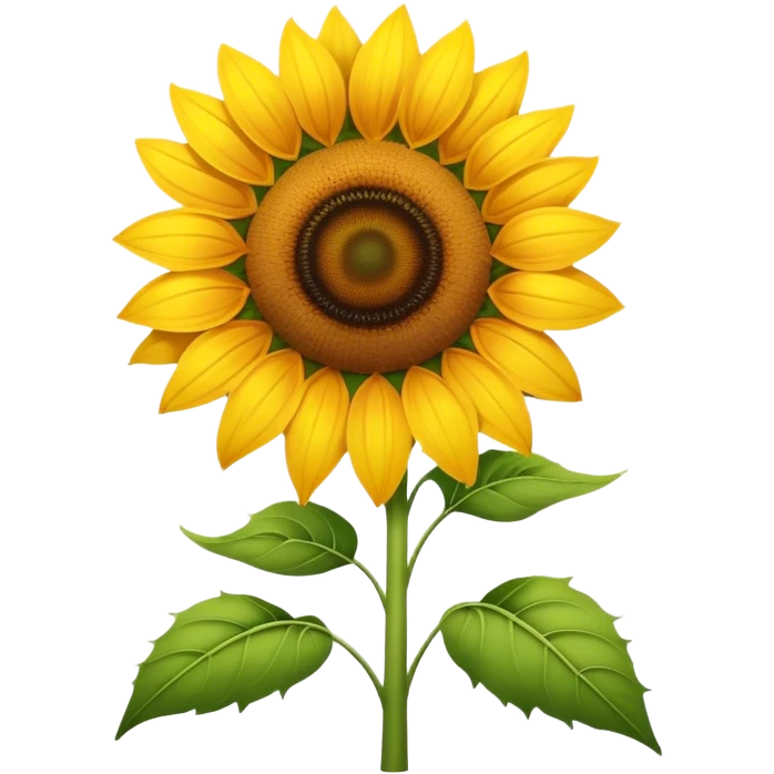 Bright sunflower emoji