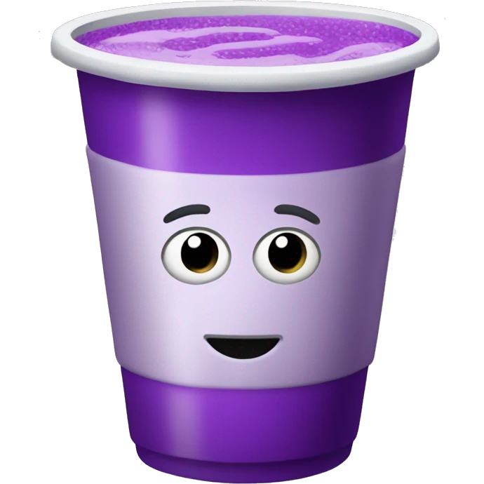 Double cup of purple drink emoji