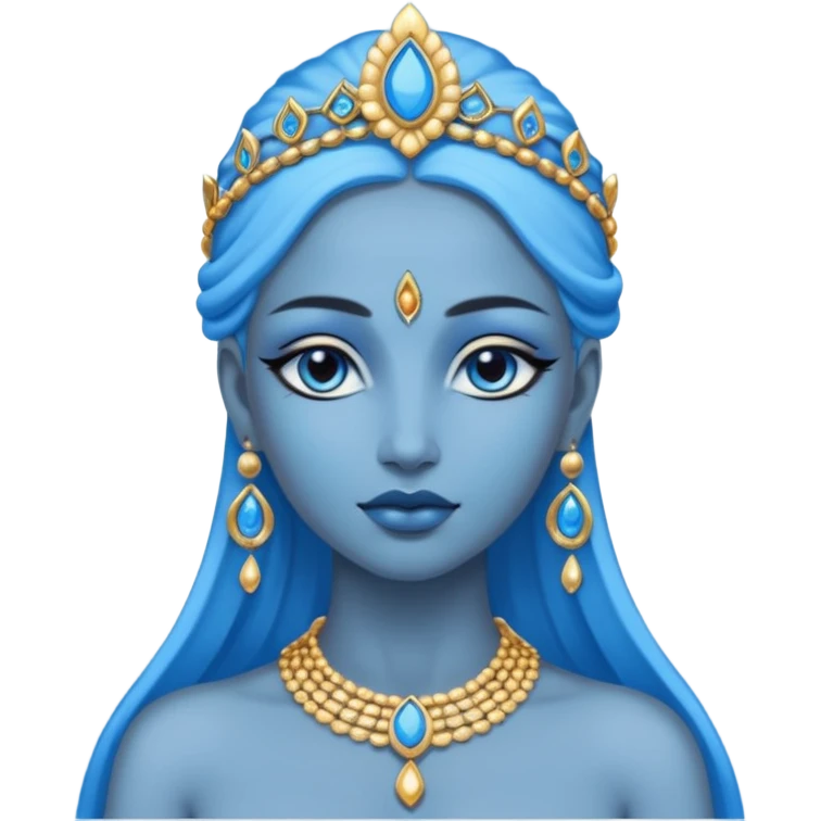 Blue goddess. emoji