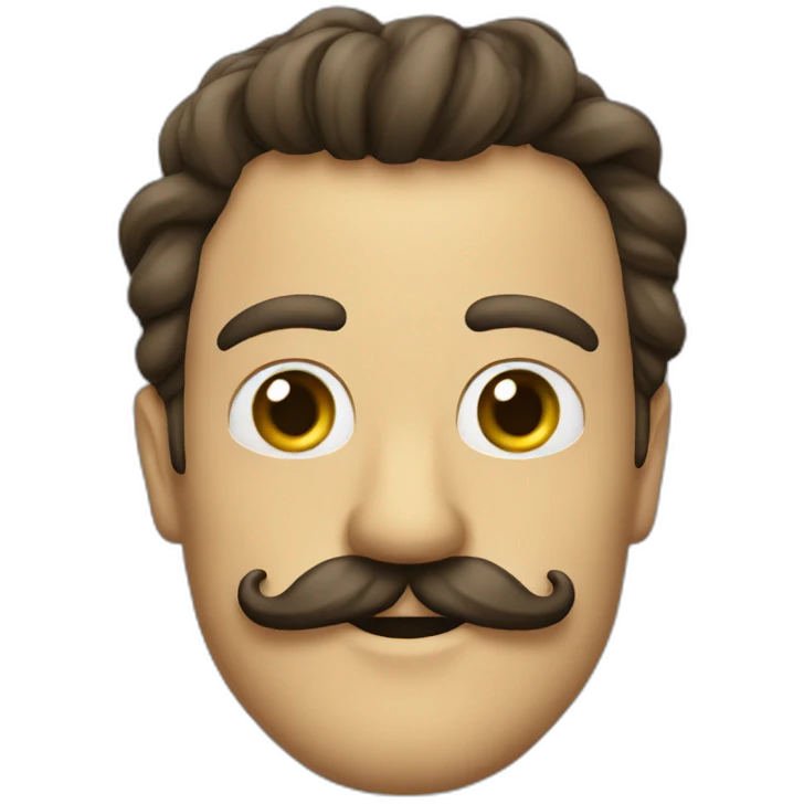 Moustache chaplinbart emoji