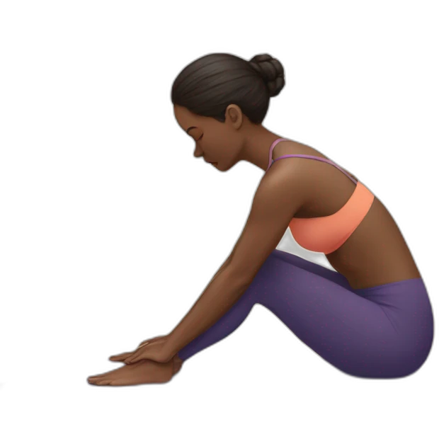 Paula doing malasana emoji