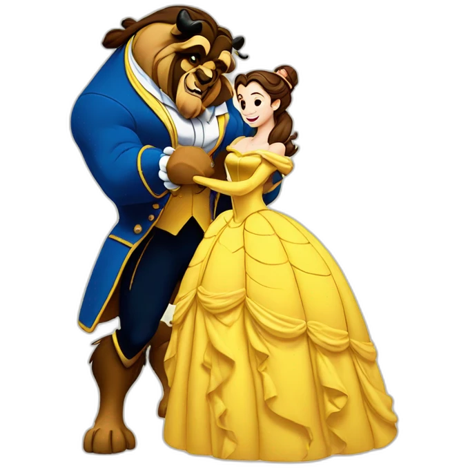 Beauty and the beast emoji