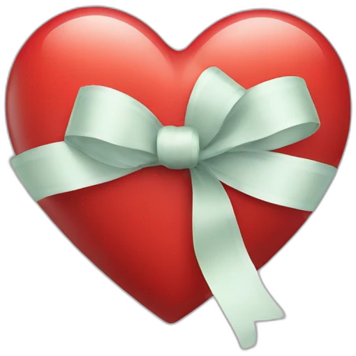 Heart with ribbon emoji