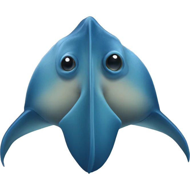 mantarraya azul emoji