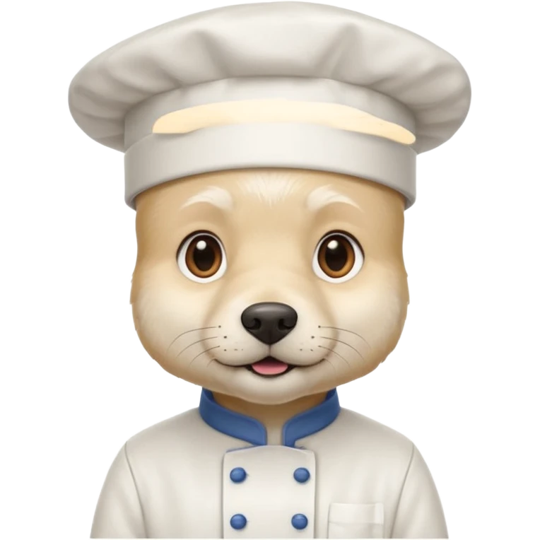 chef white dog emoji