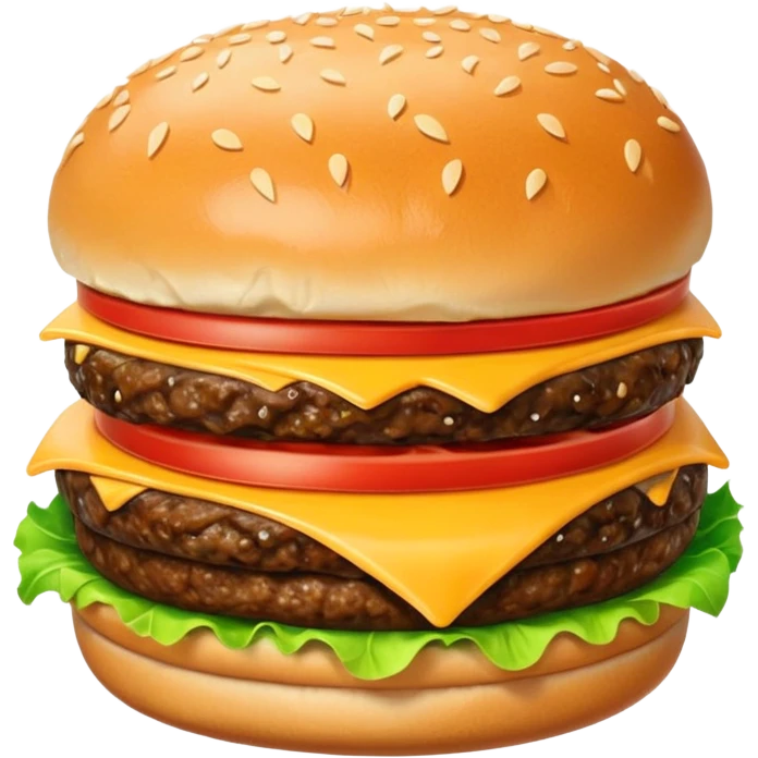 A single burger image for my food vertical in the super app emoji
