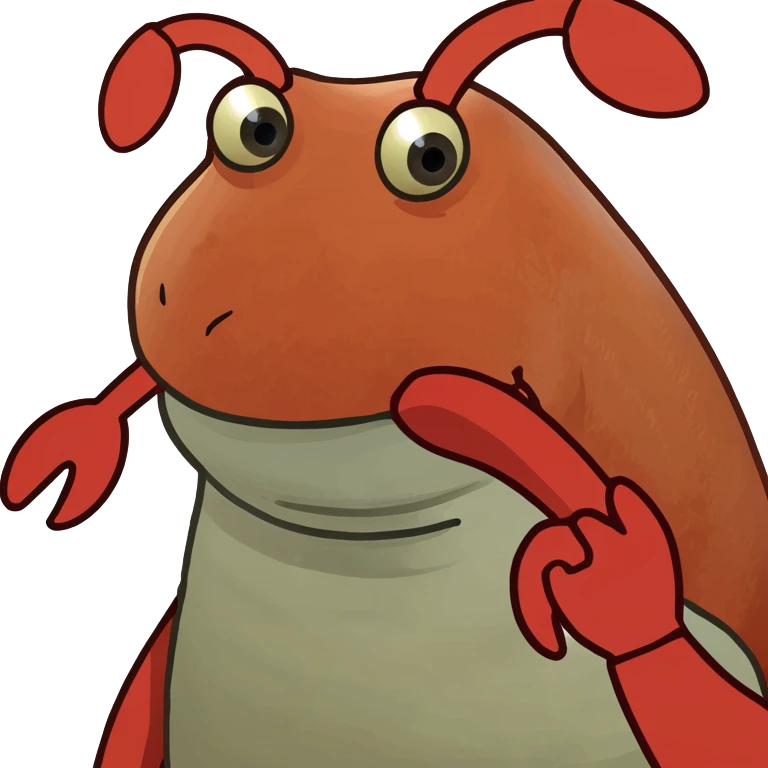 Larry the Lobster from Spongebob the tv show emoji