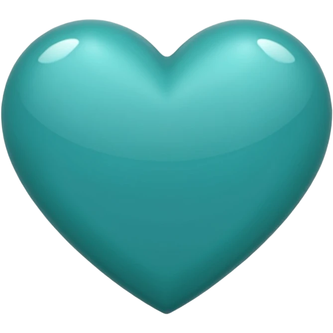 Teal heart emoji