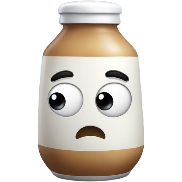Salt shaker with eyes emoji