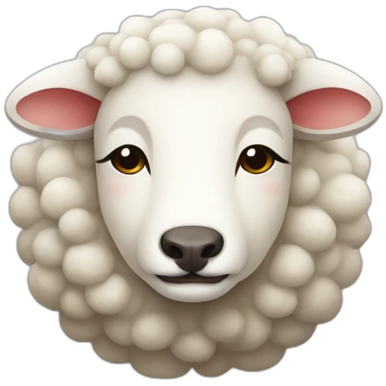 Chinese lazy sheep emoji