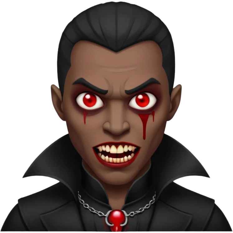 black man vampire emoji