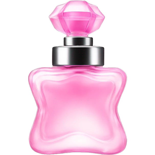 Fairy light pink perfume with bow emoji