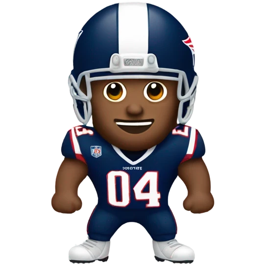 gingerbread Patriots player man emoji
