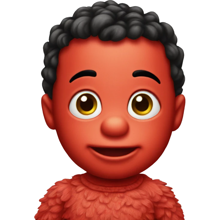 baby Elmo head emoji