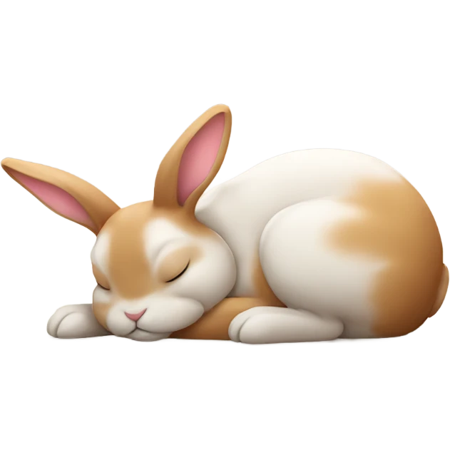 bunny sleeping emoji