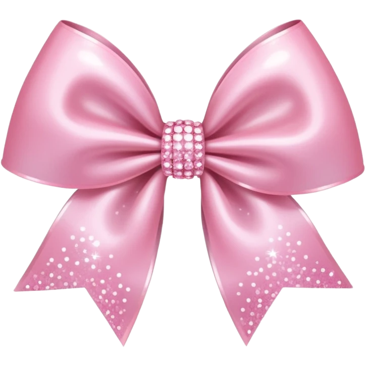 light pink sparkling bow emoji